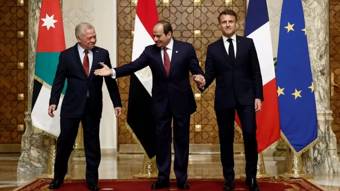 قمة ثلاثية في القاهرة تدعو لوقف النار في غزة وترفض تهجير الفلسطينيين