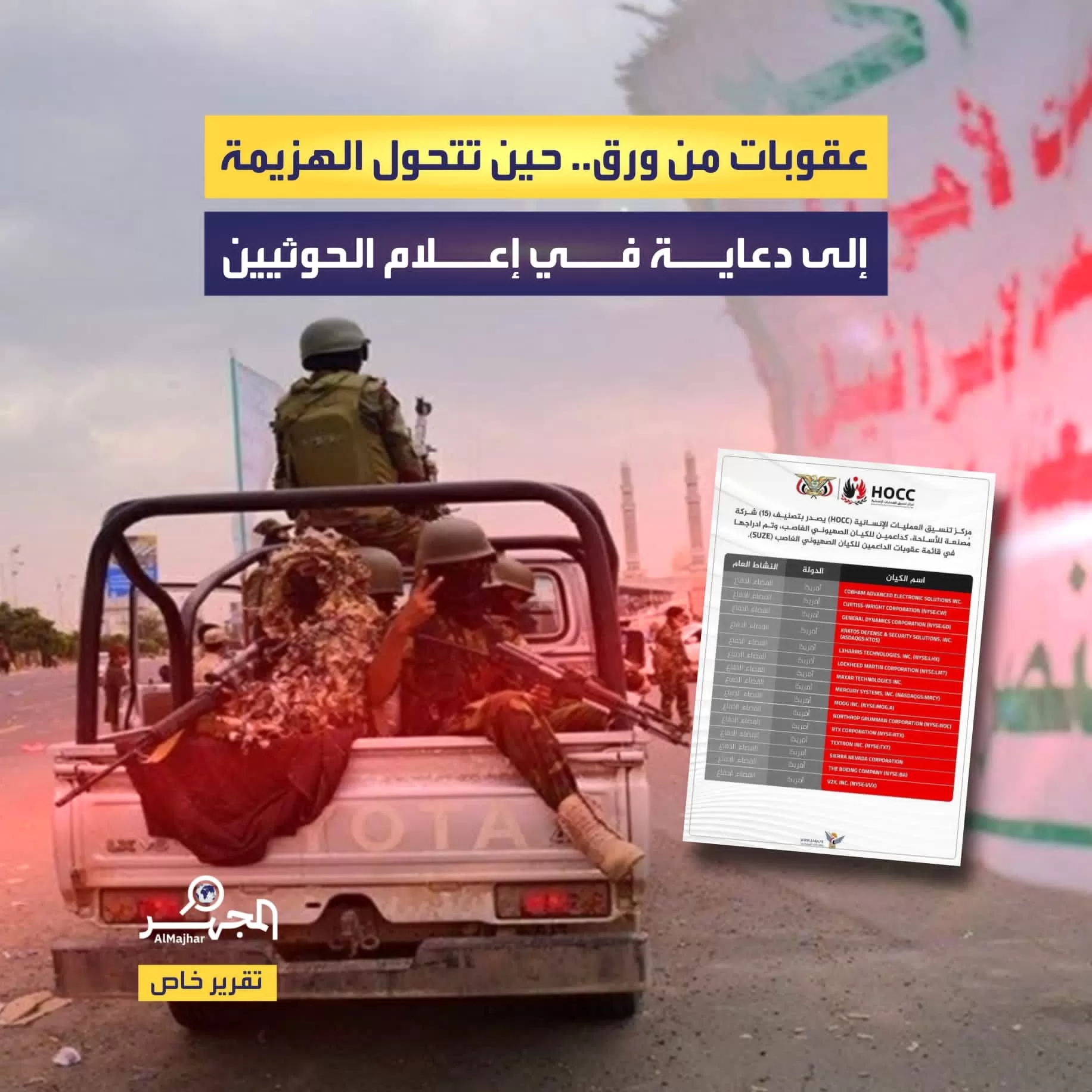 عقوبات من ورق.. حين تتحول الهزيمة إلى دعاية في إعلام الحوثيين (تقرير خاص)