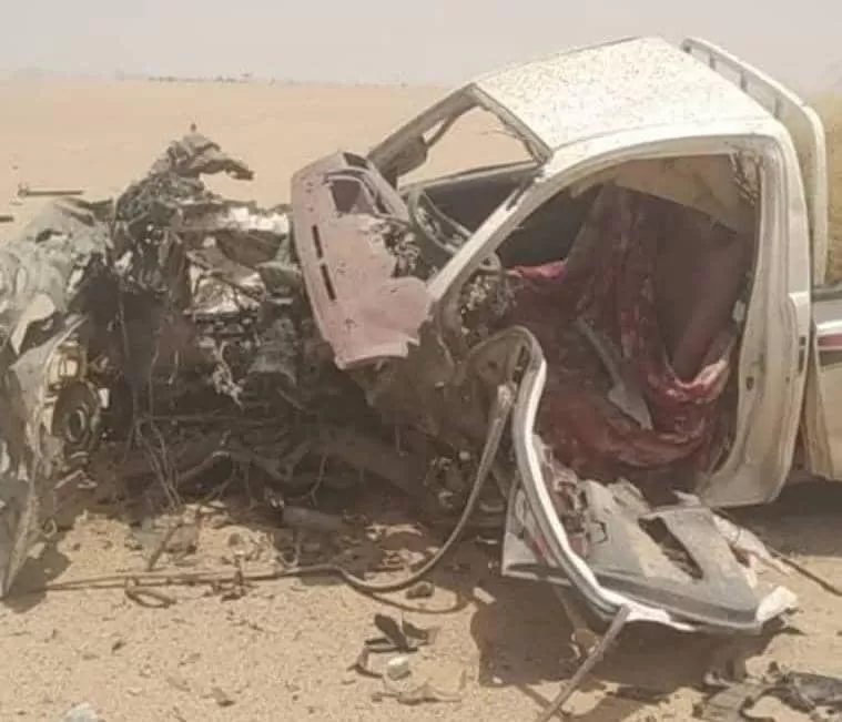 انفجار لغم حوثي يصيب أسرة كاملة في الطريق العام بين مأرب والجوف