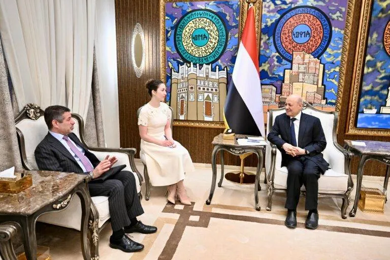 العليمي يؤكد أهمية استمرار الضغوط على النظام الإيراني وتفكيك أداوته المسلحة